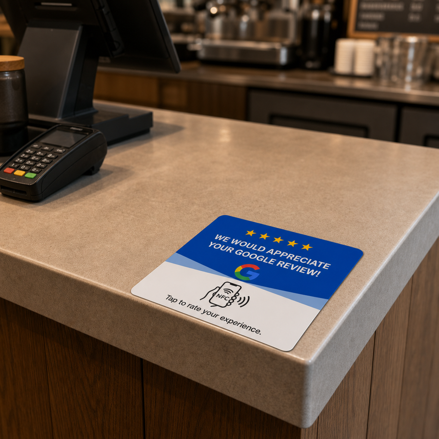 Taply NFC Google Review Display